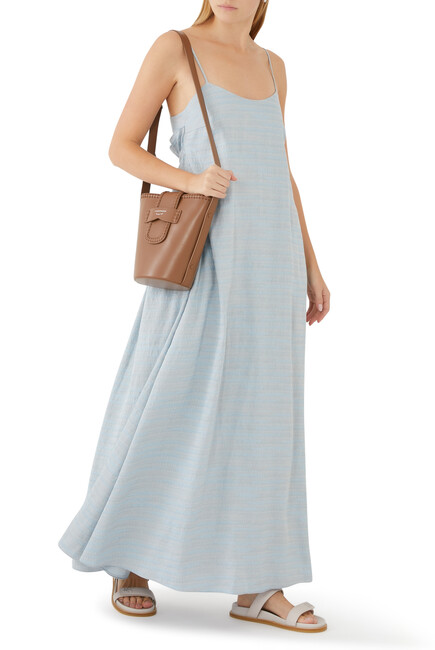 Icon Linen-Blend Maxi Dress